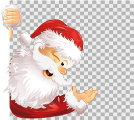 Weihnachtsmann Seite transparent