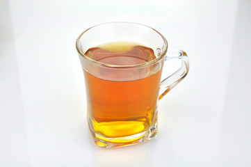 Tea on a white background