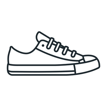 Blank Converse Shoe Template