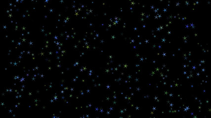 Background of multi-colored stars. Abstract background pattern.