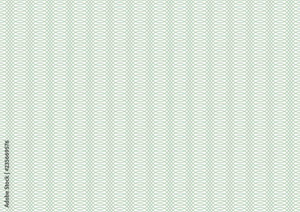 Poster Vector certificate texture. Seamless geometric banknote pattern.