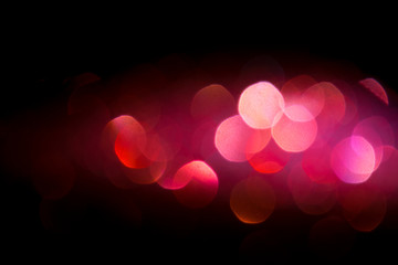 red shiny bokeh background. festival celebration background concept.