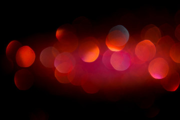 red shiny bokeh background. festival celebration background concept.
