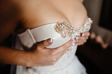 bride with garter