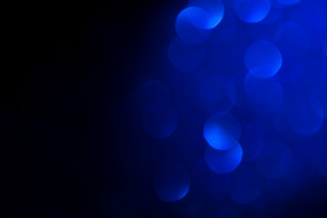 blue shiny bokeh background. festival celebration background concept.