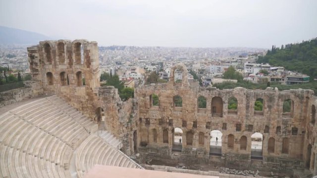 Odeon of Herodes Atticus or Herodeon in Athens.