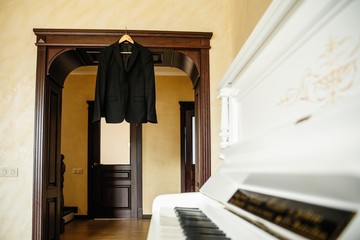 grand piano in the room