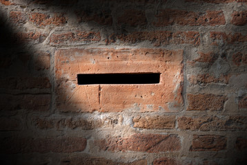 Old Letterbox on a Brick Wall - Italy