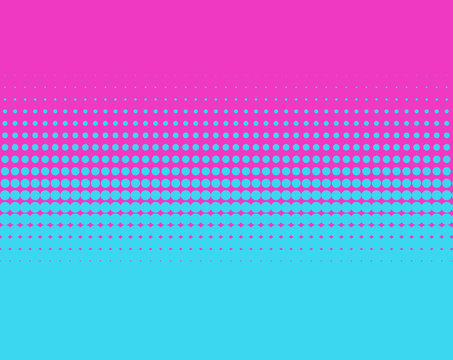 Blau und Pink - Moderner Farbübergang mit Punkten