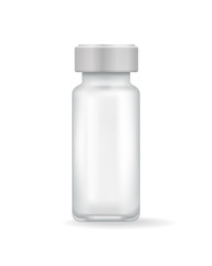 Template of Medicinal Mean in Transparent Flask