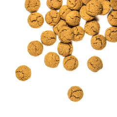 Scattered pepernoten cookies