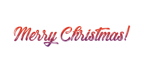 Obraz na płótnie Canvas Merry Christmas lettering, vector illustration. Christmas greeting card text