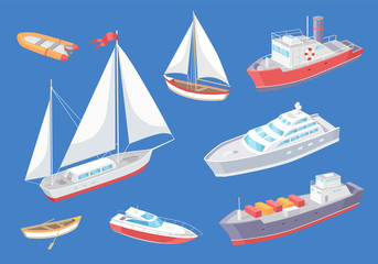 Water Transport Traveling Vessel Voyage Vector