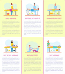 Back and Massage Apparatus Tool Posters Vector