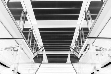 Grey stairs in the city