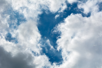 clouds on a blue sky