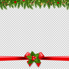 Christmas Garlands Transparent Background