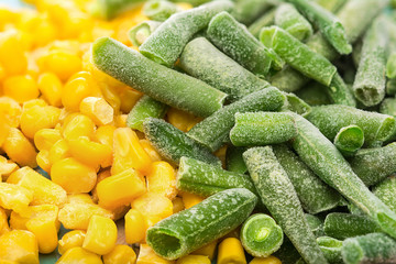Beans frozen asparagus    and corn