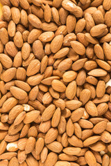 Almonds close up