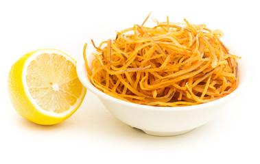 Sea web , squid wing cut by piece