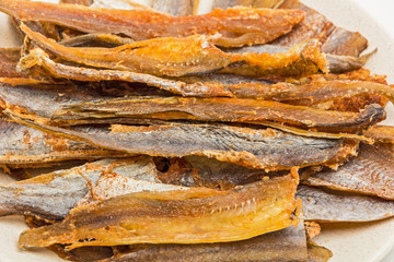 Dried fillet of pollock with spices