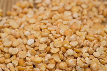 heap of yellow dried peas
