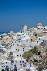 Fototapeta na wymiar view of the greek city on santorini