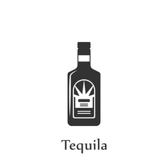 A bottle of Tequila icon. Element of drink icon for mobile concept and web apps. Detailed A bottle of Tequila icon can be used for web and mobile