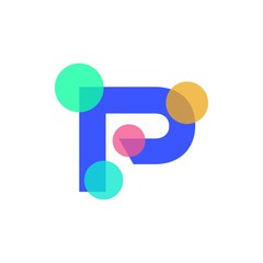 P Logo circle icon
