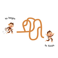 Opposite begin and finish vector illustration