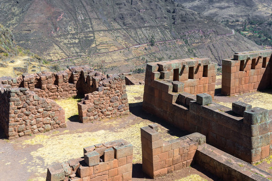 Intihuatana sector of Pisac archaeological site, Peru