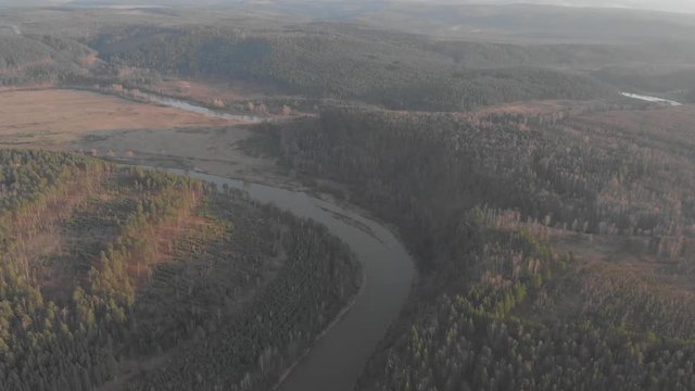 Republic of Bashkortostan, rivers, autumn Idrisovskaya cave. modern.