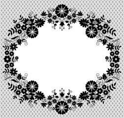 lace flower frame