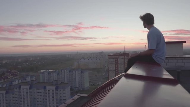  guy on the roof