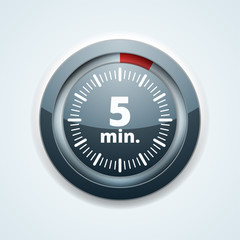 5 Minutes Time button illustration