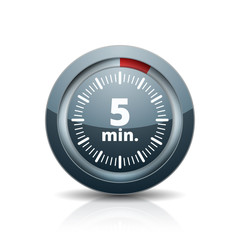 5 Minutes Time button illustration