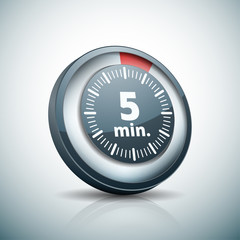 5 Minutes Time button illustration