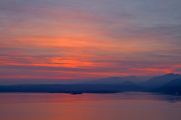 Sonnenuntergang am Gardasee