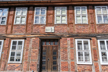 Fototapeta na wymiar Backsteinhaus alt, Niedersachsen