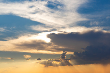 Espectacular atardecer en Madrid