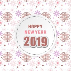 New year card design 