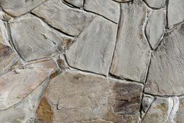 the texture of the masonry
