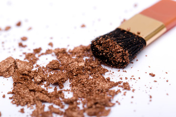 cosmetics on the white background