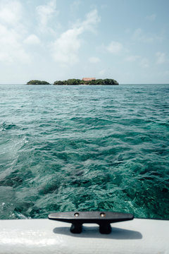 Caribbean Sea Rosario Islands view from a boat
