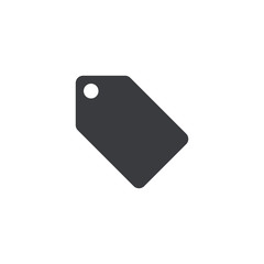 Vector price tag icon. Price tag shape. Promoaction label. Blank tag. Element for design logo mobile app interface card or website
