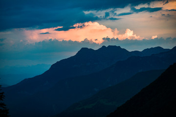 Mountain landscape of Montenegro.