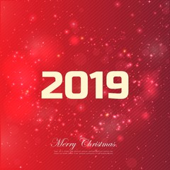 New year card design 