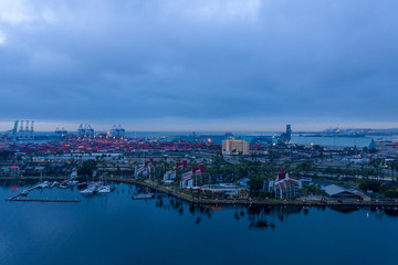 view of city at night