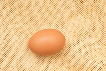 egg on sackcloth
