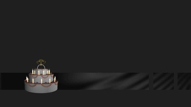Bauchbinde Torte Animation integrierter AlphaKanal loopbar 6 sec.